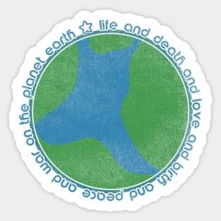 Life and Death And Love and Birth Sticker